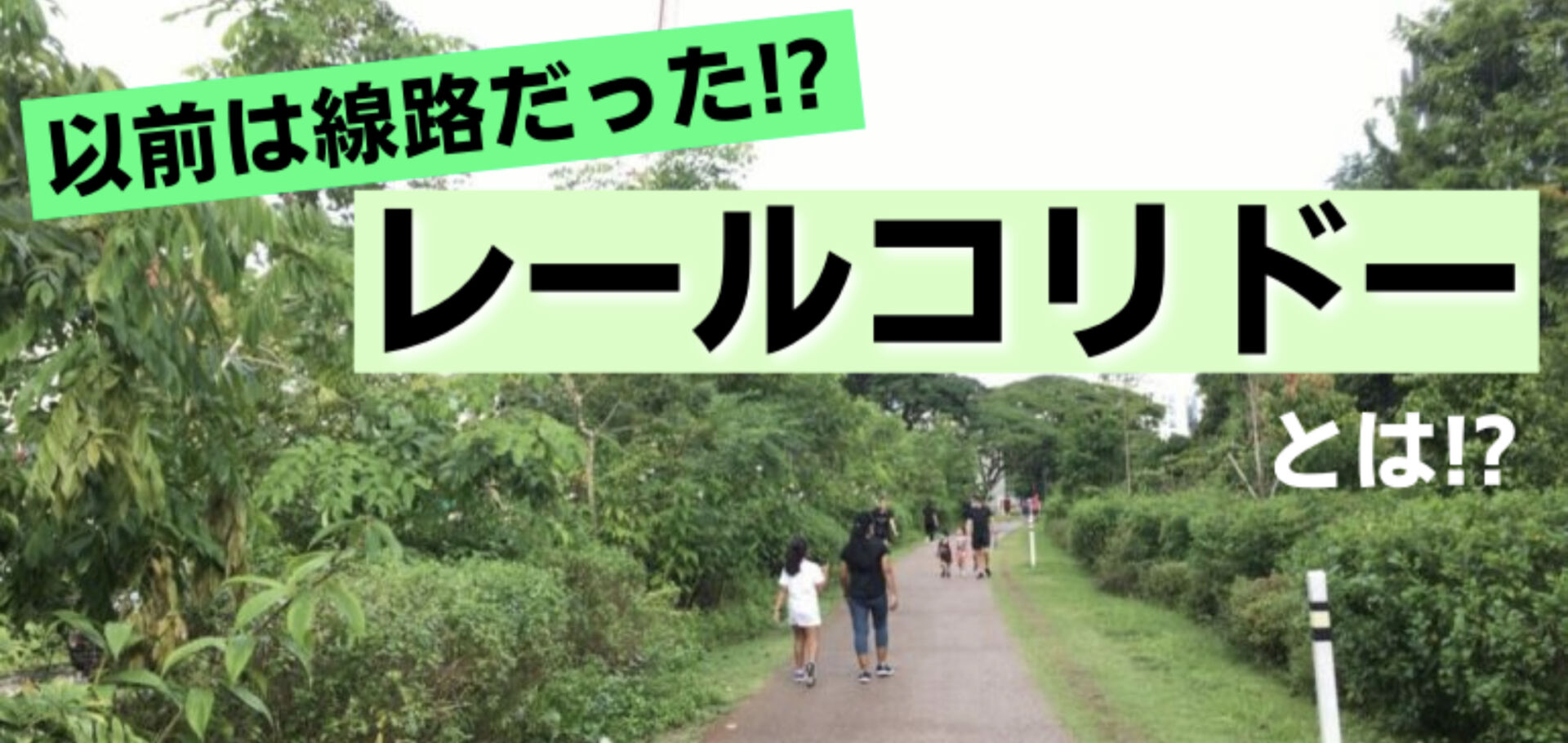 旧マレー鉄道を歩いてプチ旅行気分 自然の中を行く遊歩道で